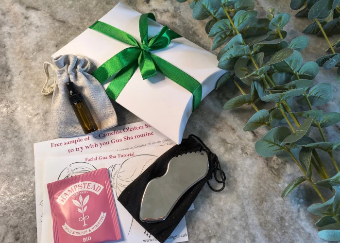 Contents of the Facial Glow Box laid out to view